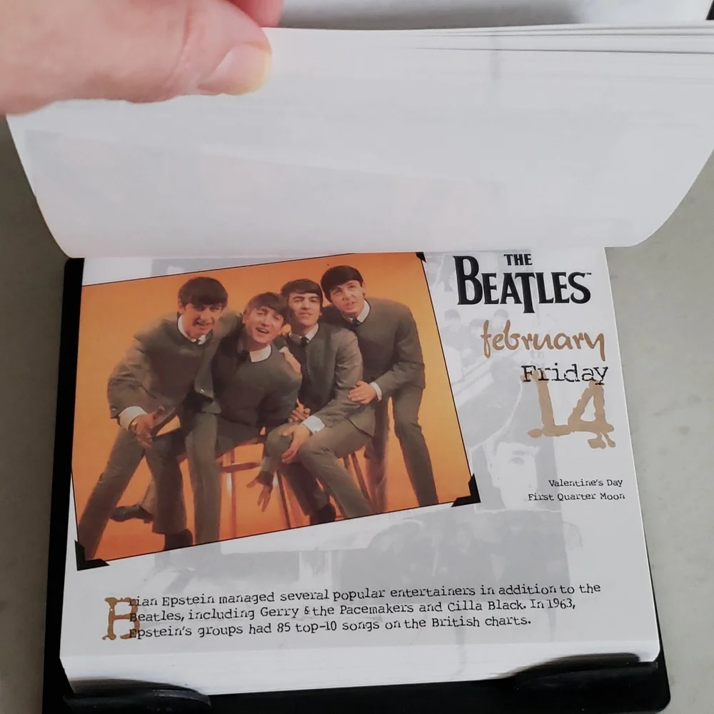 Year in a Box calendar - The Beatles